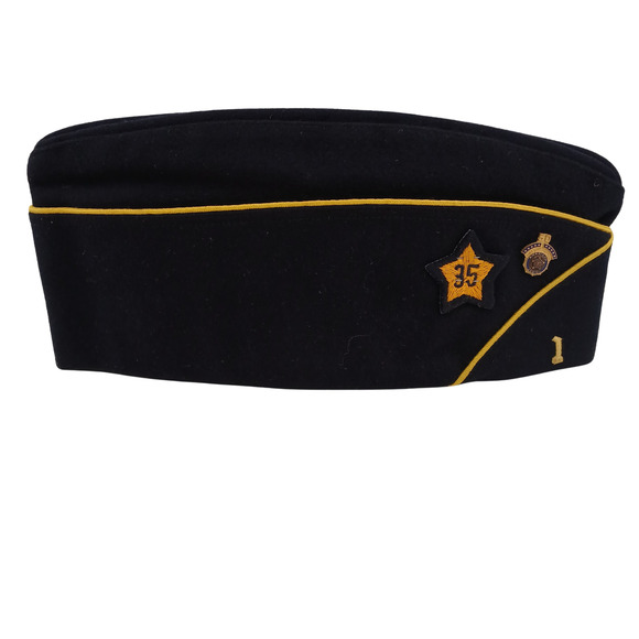 Vintage American Legion Cap Seattle WA Navy Blue Wool Hat Size 6 7/8 - Picture 2 of 7